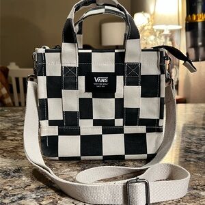 Vans Black and White Checkered Tote